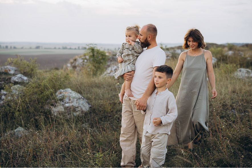Gl&uuml;ckliche Familie